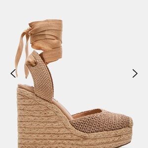 Women's Tan Wedge Espadrilles